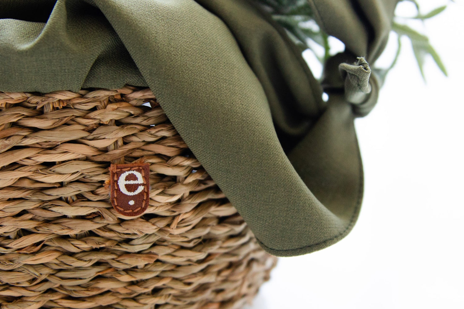 Close up of outdoor Montessori inspired basket