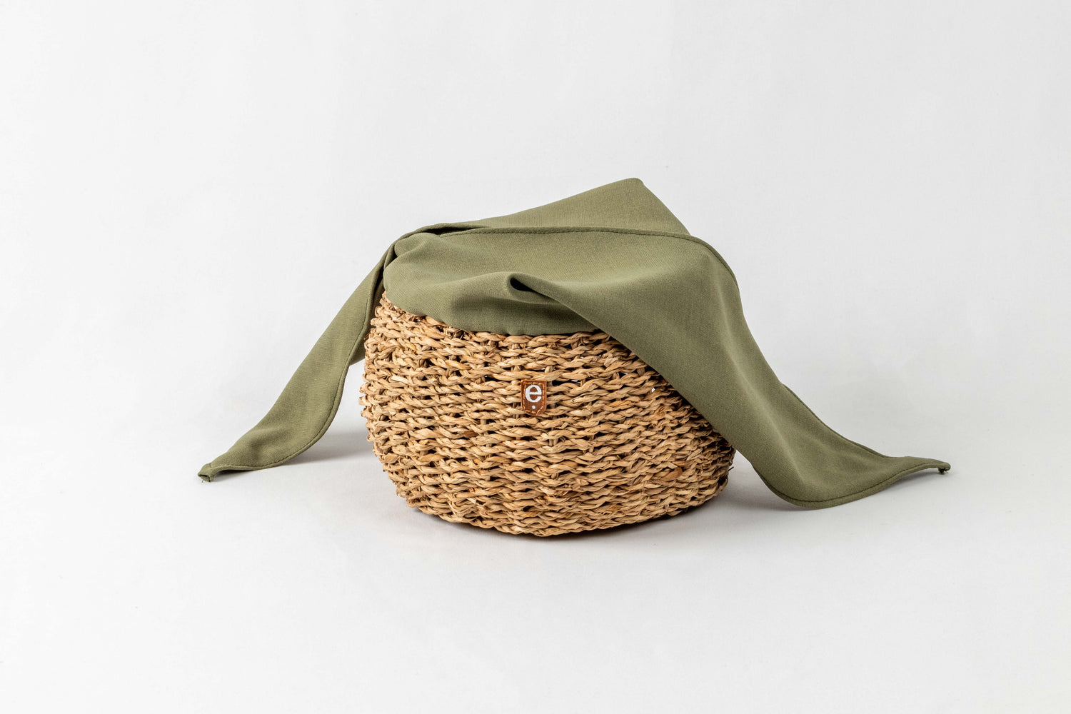 Front on view of outdoor child sized Montessori inspired basket