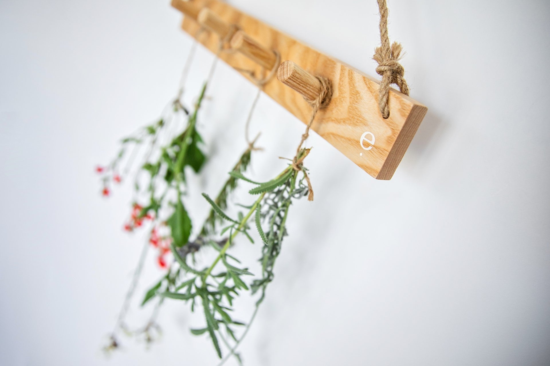 Close up of natural grain texture on wall hanger