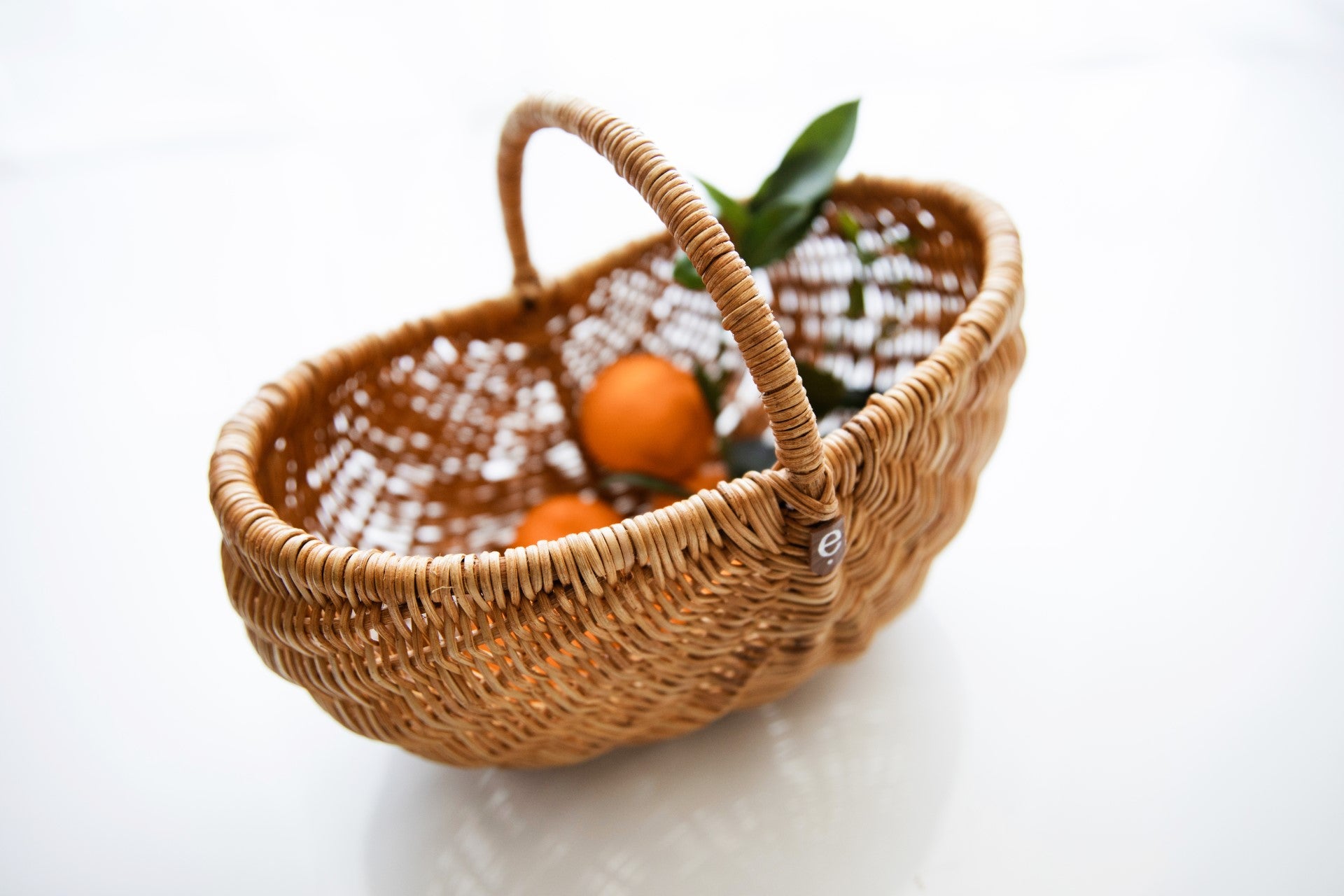 Child sized garden basket styled with fruits